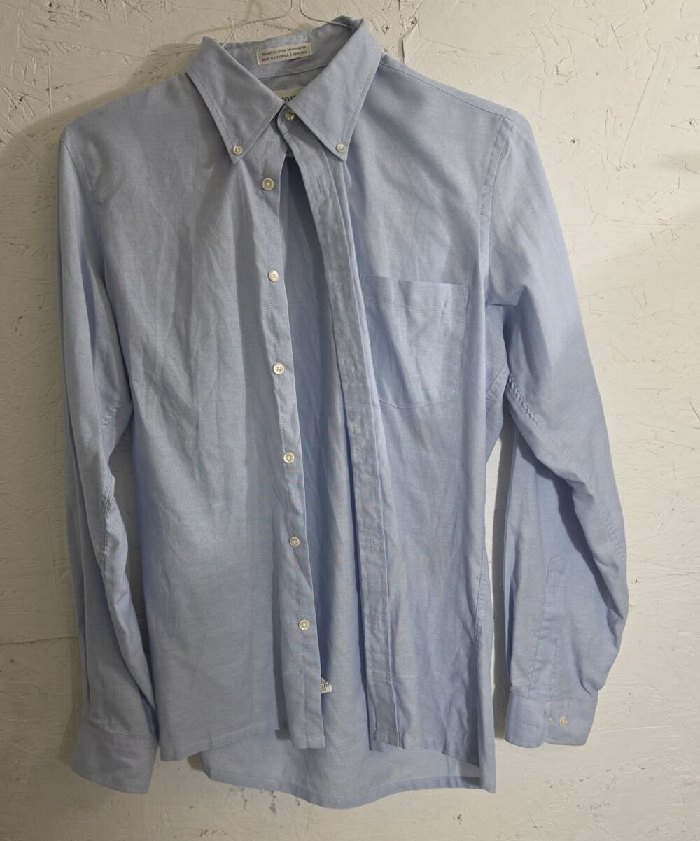John Henry Dress Shirt Blue Size Large 15.5 34-35